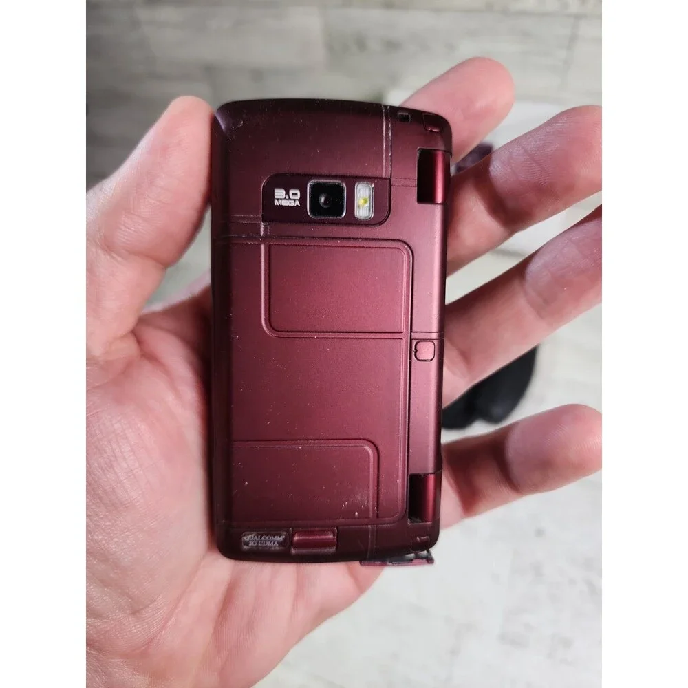 LG enV3 LG-VX9200 Verizon Wireless Maroon Flip Cell Phone w/ Chargers & Box